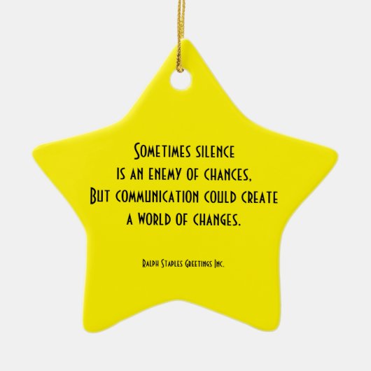 通信 セラミックオーナメント (正面)