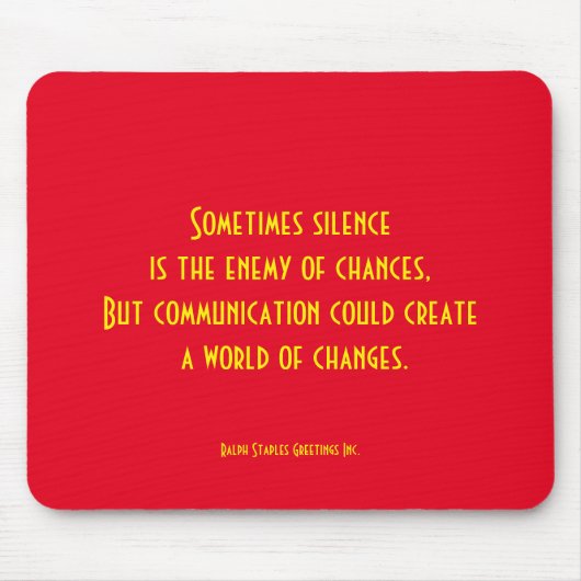 通信 マウスパッド (正面)