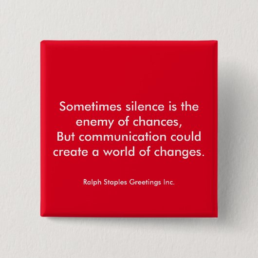 通信 缶バッジ (正面)