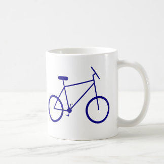 通勤は自転車です (青) コーヒーマグカップ
