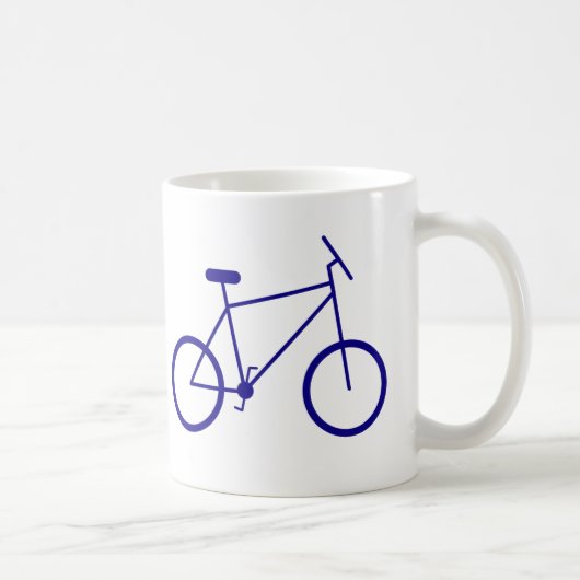 通勤は自転車です (青) コーヒーマグカップ (右)
