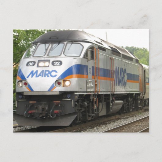 通勤列車 ポストカード (正面)