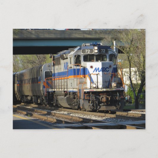 通勤列車 ポストカード (正面)