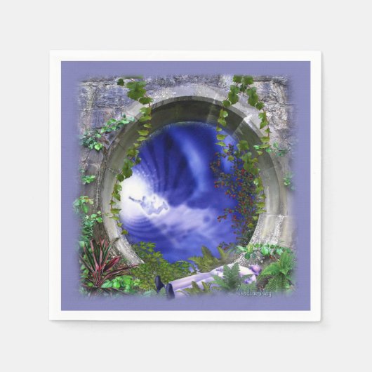 通夜 スタンダードカクテルナプキン (正面)