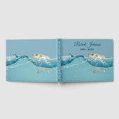 通夜・葬式用の水中での大きな魚 ゲストブック (全面)