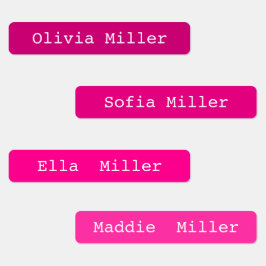 通学カラフル場の防水名ラベル ラベル