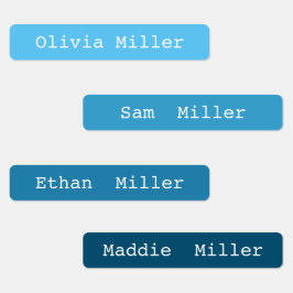 通学カラフル場の防水名ラベル ラベル
