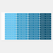 通学カラフル場の防水名ラベル ラベル (シート)