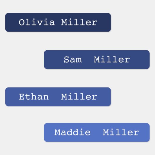 通学カラフル場の防水名ラベル ラベル (グループ)