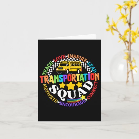 通学バスの運転手 カード (黄色い花)