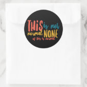 通常でない3"円形シール(1枚6枚) ラウンドシール (バッグ)