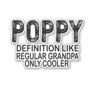 通常のおじいちゃんだけのようなPOPPY定クール義 シール
