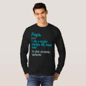 通常のおじいちゃんのようなメンズポップはクール Tシャツ (正面フル)