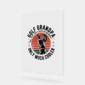 通常のおじいちゃんのようにゴルフのおじいちゃん(2) アクリルサイン (傾斜)