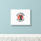 通常のおじいちゃんのようにゴルフのおじいちゃん(2) キャンバスプリント (インサイチュ (ウッドフロア))