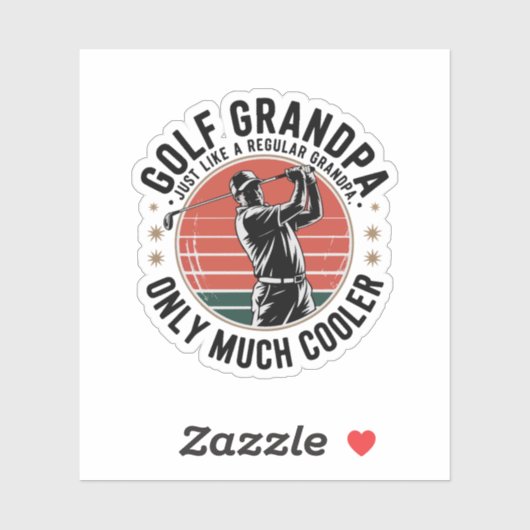 通常のおじいちゃんのようにゴルフのおじいちゃん(2) シール (シート)