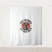 通常のおじいちゃんのようにゴルフのおじいちゃん(2) タペストリー (正面)