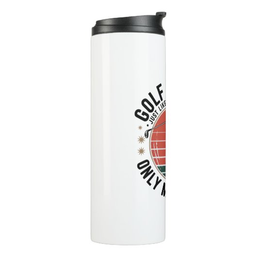 通常のおじいちゃんのようにゴルフのおじいちゃん(2) タンブラー (回転左)