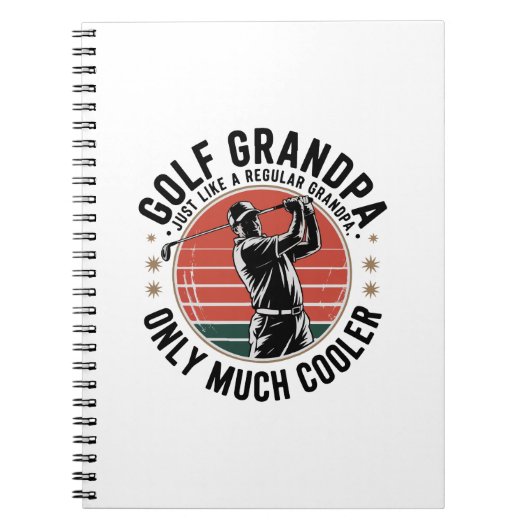 通常のおじいちゃんのようにゴルフのおじいちゃん(2) ノートブック (正面)
