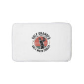 通常のおじいちゃんのようにゴルフのおじいちゃん(2) バスマット (正面)