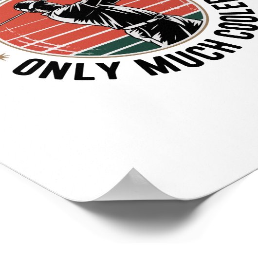 通常のおじいちゃんのようにゴルフのおじいちゃん(2) ポスター (角)