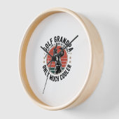 通常のおじいちゃんのようにゴルフのおじいちゃん(2) 壁時計 (傾斜)