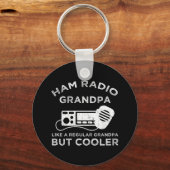通常のおじいちゃんのようにハムラジオおじいちゃんクールが キーホルダー (正面)