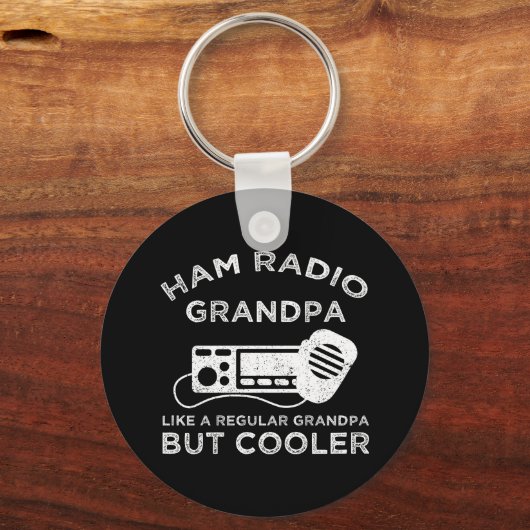 通常のおじいちゃんのようにハムラジオおじいちゃんクールが キーホルダー (正面)