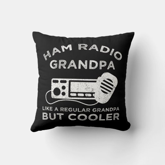 通常のおじいちゃんのようにハムラジオおじいちゃんクールが クッション (裏面)