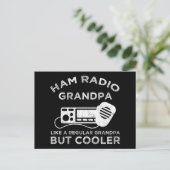 通常のおじいちゃんのようにハムラジオおじいちゃんクールが ポストカード (スタンド正面)