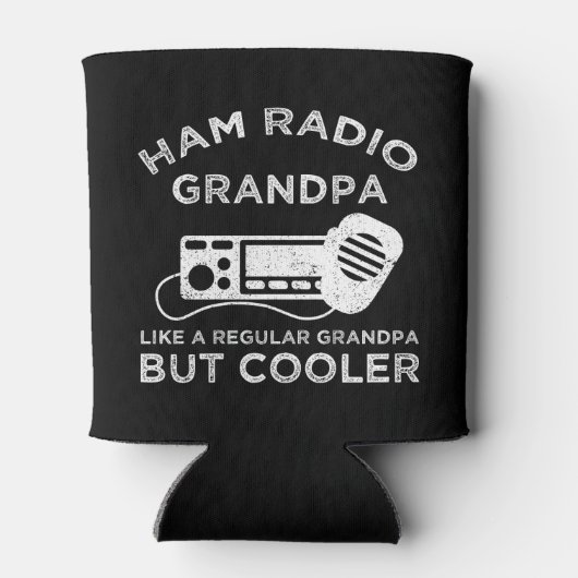 通常のおじいちゃんのようにハムラジオおじいちゃんクールが 缶クーラー (裏面)