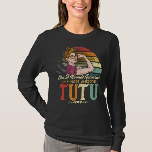 通常のおばあちゃんだけより多くの女性のようにツツ素晴らしュ Tシャツ (正面)