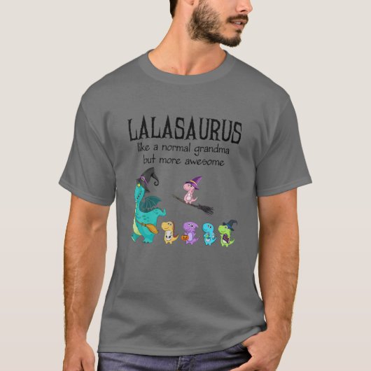 通常のおばあちゃんのようなララサウルス – 恐竜の贈り物 Tシャツ (正面)