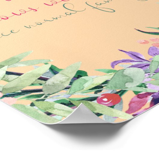 通常のおもしろいファミリ引用文 ポスター (角)