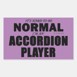 通常のアコーディオンプレーヤーの矩形ステッカー 長方形シール