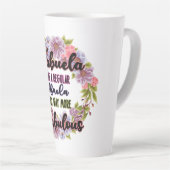 通常のアブエラのようなファブエラは素晴らしい カフェラテマグ (右アングル)