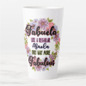 通常のアブエラのようなファブエラは素晴らしい カフェラテマグ (正面)