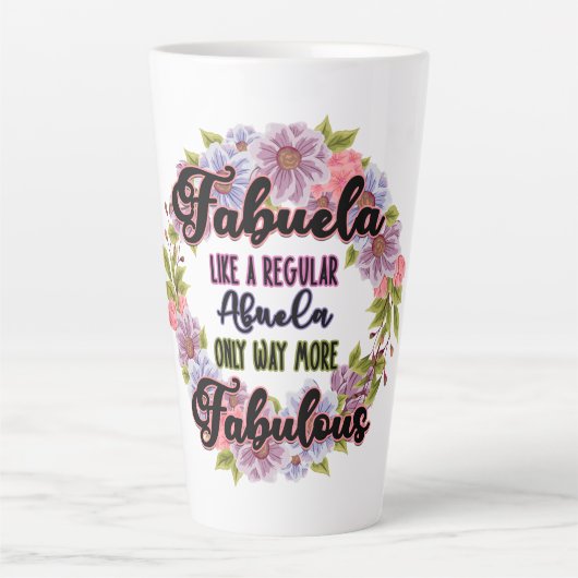 通常のアブエラのようなファブエラは素晴らしい カフェラテマグ (正面)