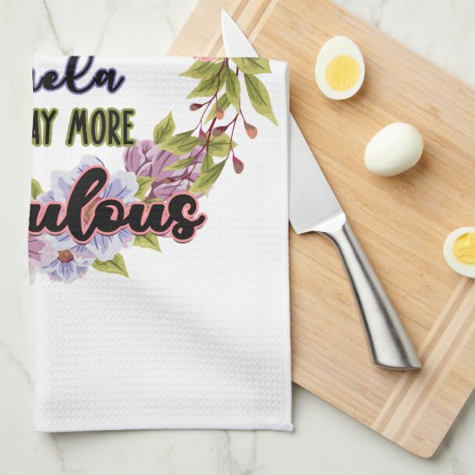 通常のアブエラのようなファブエラは素晴らしい キッチンタオル (四つ折り)