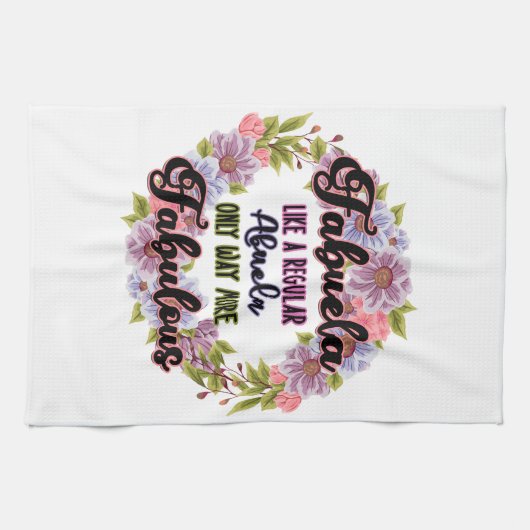 通常のアブエラのようなファブエラは素晴らしい キッチンタオル (横)