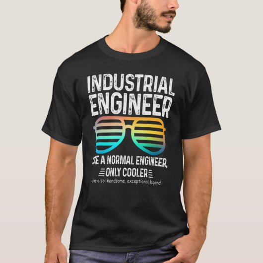 通常のエンジニアのみのCoのような工業技術者 Tシャツ (正面)