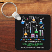 通常のエンジンと同様のケミカルエンジニア定義 キーホルダー (正面)