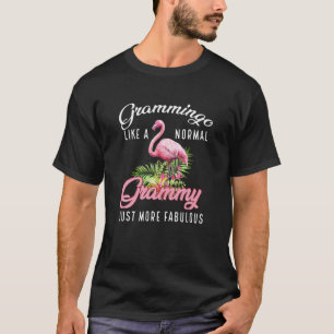 通常のグラミーギフトファンのようなフラミンゴ・グラミンゴ Tシャツ