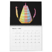 通常のコーヒーポットとブレンドのカレンダー カレンダー (2月 2026)