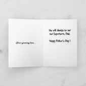 通常のスーパーヒーロー-父の日カード カード (内部)