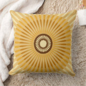 通常のセンタリングされた黄色のスターフラワー クッション (ブランケット)