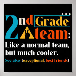 通常のチームのように多くの2年生のチークールム ポスター