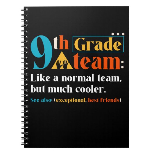 通常のチームのように9年生のチームが多クールい ノートブック (正面)