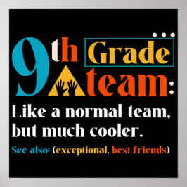 通常のチームのように9年生のチームが多クールい ポスター