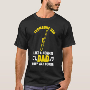 通常のトロンボーンパパiのようなメンズトロンボーンミュージカル tシャツ
